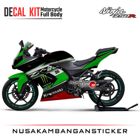 Decal Sticker Kawasaki Ninja 250 Karbu ZX Livery 01 Motorcycle Graphic Kit
