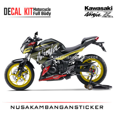 Decal Sticker Kawasaki Ninja Z 300 Livery KRT Kuning Stiker Full Body