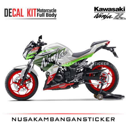 Decal Sticker Kawasaki Ninja Z 300 Livery KRT Putih Stiker Full Body
