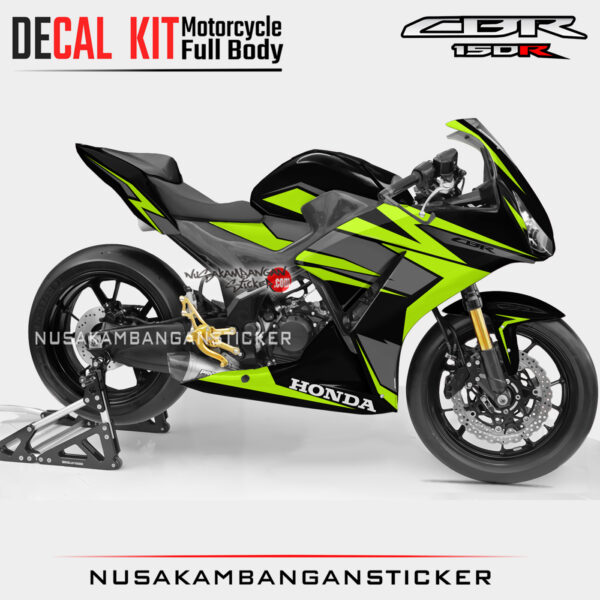 Decal Sticker Kit Honda CBR 150 K45 Lokal Black Green 02 Graphic Motorcycle
