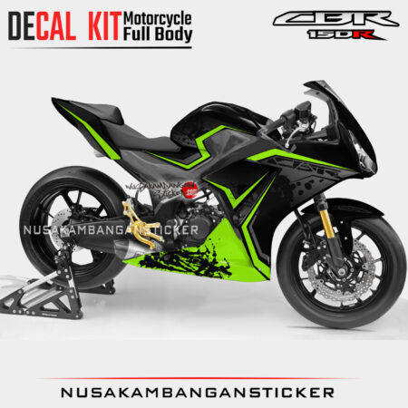 Decal Sticker Kit Honda CBR 150 K45 Lokal Black Green Graphic Motorcycle