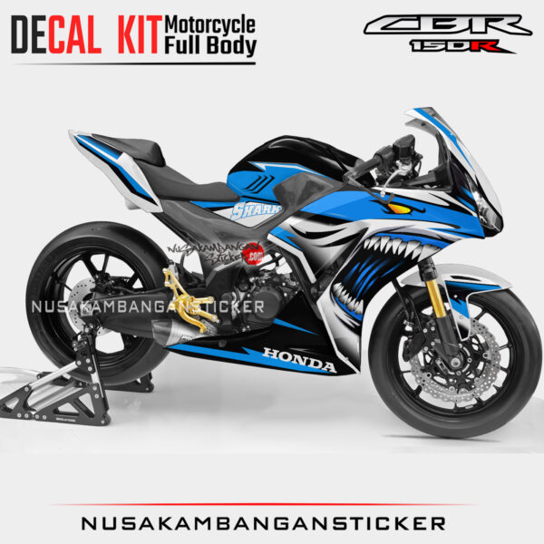 Decal Sticker Kit Honda CBR 150 K45 Lokal Black Shark 02 Graphic Motorcycle