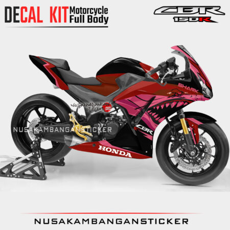 Decal Sticker Kit Honda CBR 150 K45 Lokal Black Shark Graphic Motorcycle