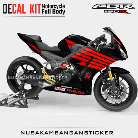 Decal Sticker Kit Honda CBR 150 K45 Lokal Black Swings Racing Graphic Motorcycle