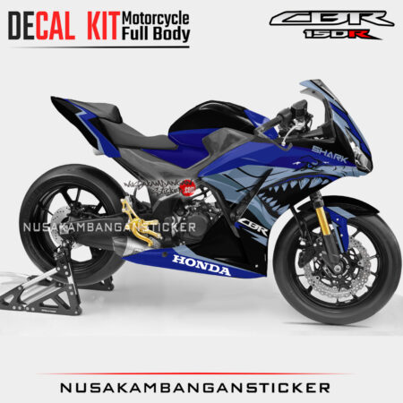Decal Sticker Kit Honda CBR 150 K45 Lokal Blue Shark Graphic Motorcycle