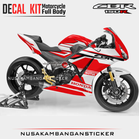 Decal Sticker Kit Honda CBR 150 K45 Lokal Red Motul! Graphic Motorcycle