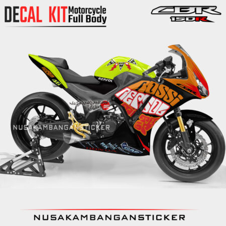 Decal Sticker Kit Honda CBR 150 K45 Lokal Rossi Livery Graphic Motorcycle