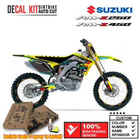 Decal Sticker Kit Suzuki RM-Z 250-450 2008-2017 Dirtbike Supermoto Graphic 05 Motocross Stiker Decals