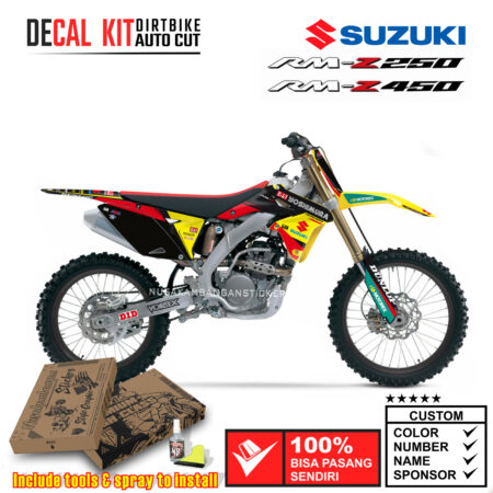 Decal Sticker Kit Suzuki RM-Z 250-450 2008-2017 Dirtbike Supermoto Graphic 13 Motocross Stiker Decals