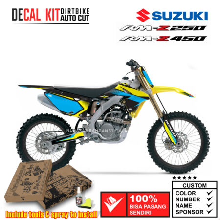 Decal Sticker Kit Suzuki RM-Z 250-450 2008-2017 Dirtbike Supermoto Graphic 14 Motocross Stiker Decals