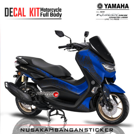 Decal Sticker Yamaha All New N Max 2020 Black X Blue Stiker Full Body