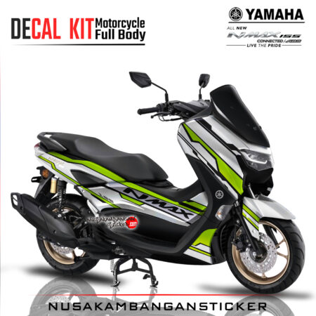 Decal Sticker Yamaha All New N Max 2020 White Green Stiker Full Body