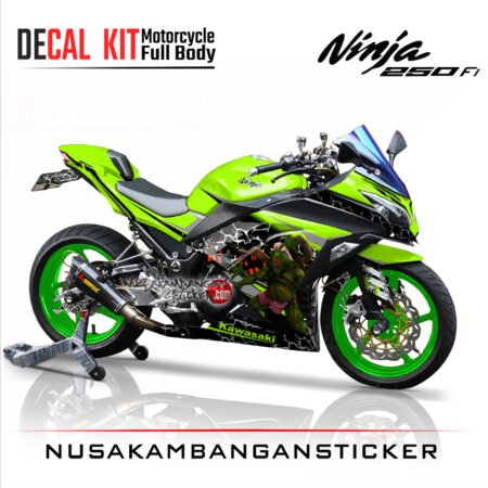Decal Stiker Kawasaki Ninja 250 Fi-Butoijo 2 Sticker Full Body