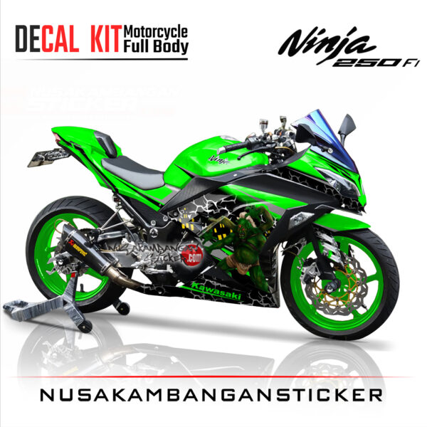 Decal Stiker Kawasaki Ninja 250 Fi-Butoijo Sticker Full Body
