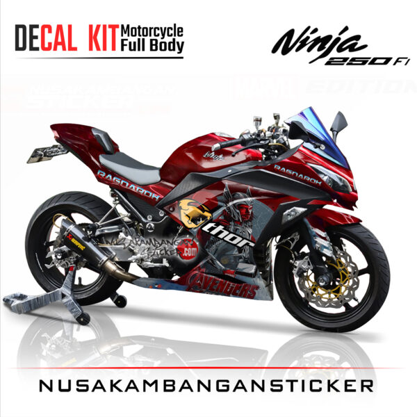 Decal Stiker Kawasaki Ninja 250 Fi-THOR Sticker Full Body