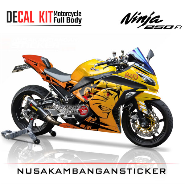 Decal Stiker Kawasaki Ninja 250 Fi-Usumaki Naruto Sticker Full Body