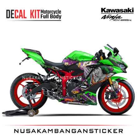 Decal Stiker Kawasaki Ninja ZX25R Joker minestroy Hijau Sticker Full Body Ninja Modifikasi