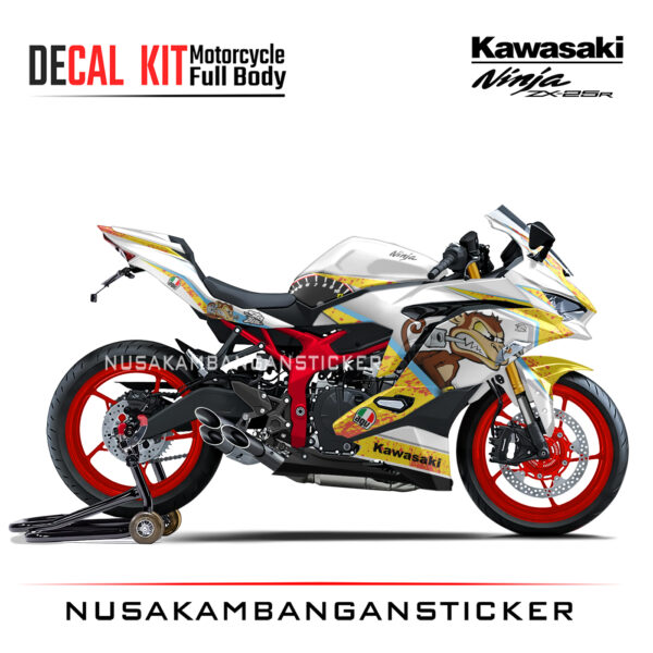 Decal Stiker Kawasaki Ninja ZX25R Livery Helmet AGV Bulega Putih ticker Full Body Ninja Modifikasi