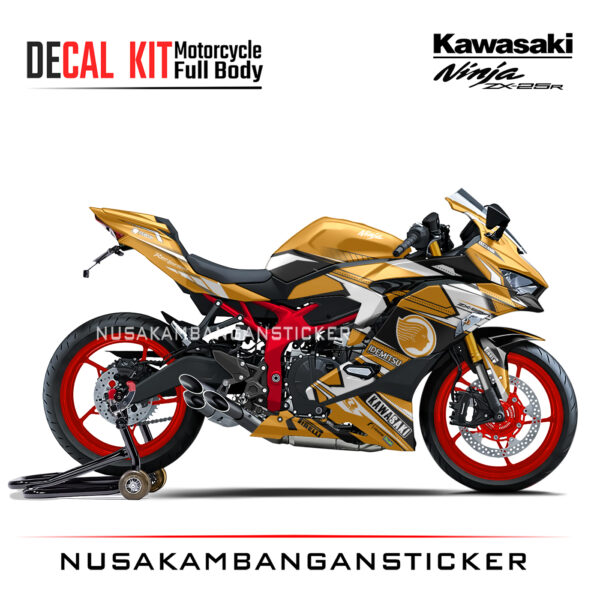 Decal Stiker Kawasaki Ninja ZX25R Orens Idemitsu Sticker Full Body Ninja Modifikasi