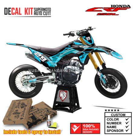 DECAL KIT STICKER HONDA CRF 150 L COCONUT ART CRF TOSCA 003 GRAPHIC DECAL MOTOCROSS