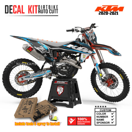 DECAL KIT STICKER SUPERMOTO DIRTBIKE KTM 2020 2021 GRAFIS FX FACTORY RACING MOTOCROSS TOSCA05 GRAPHIC DECAL