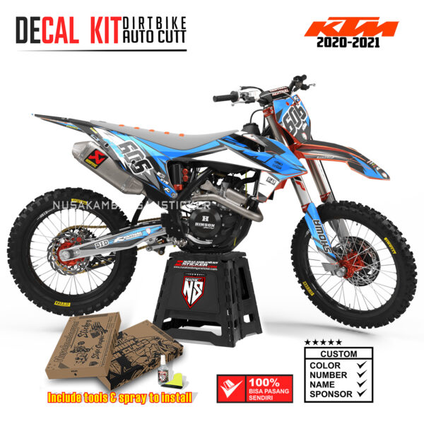 DECAL KIT STICKER SUPERMOTO DIRTBIKE KTM 2020 2021 GRAFIS YOSIMURA STREET MOTOCROSS TOSCA03 GRAPHIC DECAL