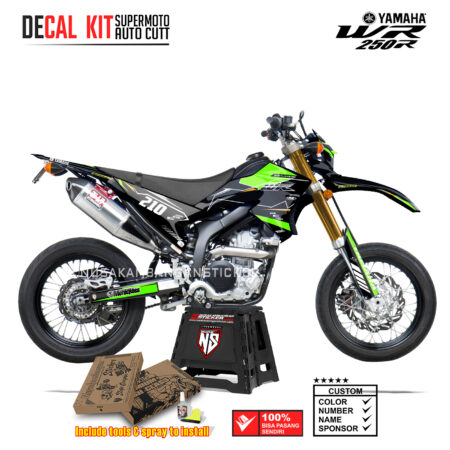 DECAL KIT STICKER SUPERMOTO DIRTBIKE YAMAHA WR 250 R LAYER FX RACING GREEN04 GRAPHIC DECAL