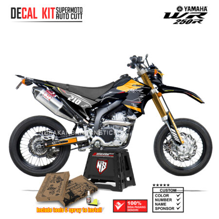 DECAL KIT STICKER SUPERMOTO DIRTBIKE YAMAHA WR 250 R LAYER FX RACING YELLOW03 GRAPHIC DECAL
