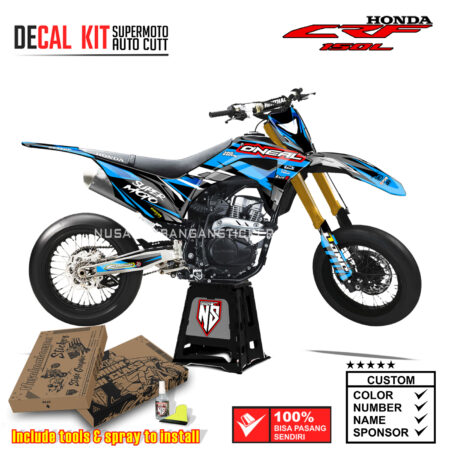 DECAL KIT STICKER SUPERMOTO HONDA CRF 150 L GRAFIS ONEAL TOSCA 05 GRAPHIC DECAL MOTOCROSS