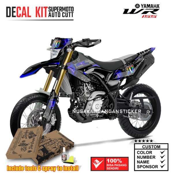 DECAL KIT STICKER SUPERMOTO YAMAHA WR 155 GRAFIS HELM GOLD SUPERMOTO 005 GRAPHIC MOTOCROSS