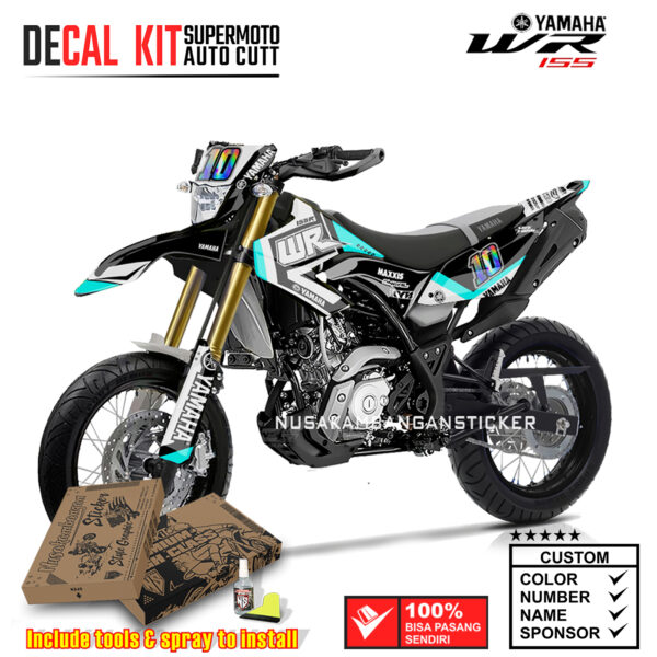 DECAL KIT STICKER SUPERMOTO YAMAHA WR 155 GRAFIS WR WINGS TOSCA GRAPHIC MOTOCROSS