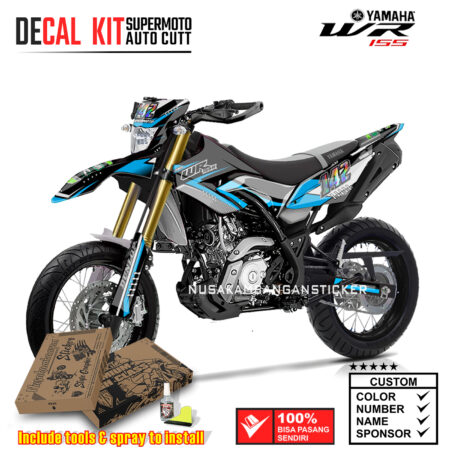 DECAL KIT STICKER SUPERMOTO YAMAHA WR 155 GRAPHIC WR TOSCA 004 GRAPHIC MOTOCROSS