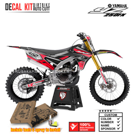 DECAL KIT SUPERMOTO DIRTBIKE YAMAHA YZ250FX PROTAPER ONE RACING RED03 STICKER DECALS