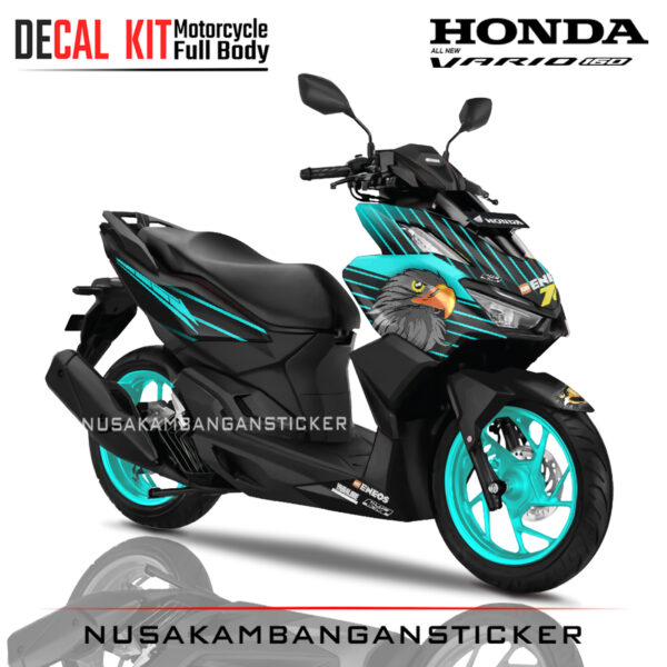Decal-All New Honda Vario 160 Elang Biru 02 Sticker Full Body