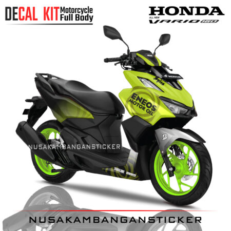 Decal-All New Honda Vario 160 Eneos Hijau 03 Sticker Full Body
