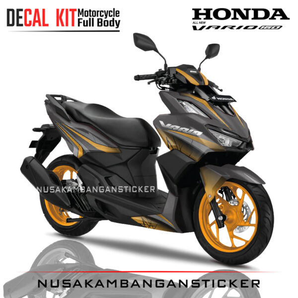 Decal-All New Honda Vario 160 Grafis 23 Oren 03 Sticker Full Body