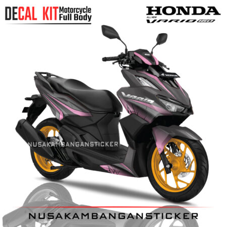Decal-All New Honda Vario 160 Grafis 23 Pink 04 Sticker Full Body
