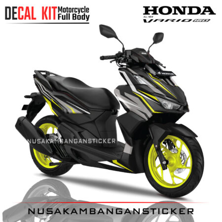 Decal-All New Honda Vario 160 Grafis Kuning 02 Sticker Full Body