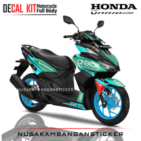 Decal-All New Honda Vario 160 Onexox Biru 04 Sticker Full Body