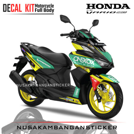 Decal-All New Honda Vario 160 Onexox Kuning 01 Sticker Full Body