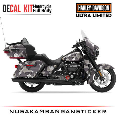 Decal Kit Sticker Harley Davidson Ultra Limited Big Bike Decal Modification Camo 01
