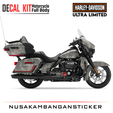 Decal Kit Sticker Harley Davidson Ultra Limited Big Bike Decal Modification Camo 03