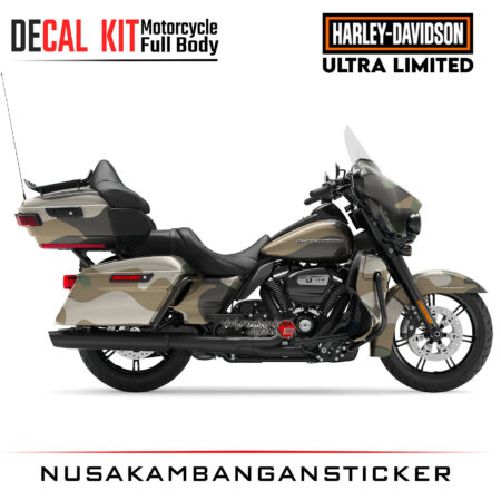 Decal Kit Sticker Harley Davidson Ultra Limited Big Bike Decal Modification Camo 04