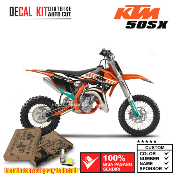 Decal Kit Sticker KTM 50 Sx Supermoto Dirtbike Graphic 09 Motocross Decals