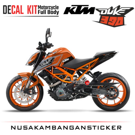 Decal Kit Sticker KTM Duke 390 Motosport Decals Modification