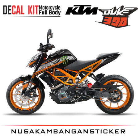 Decal Kit Sticker KTM Duke 390 Motosport Decals Modification Graphic 07