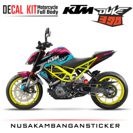 Decal Kit Sticker KTM Duke 390 Motosport Decals Modification Graphic 09