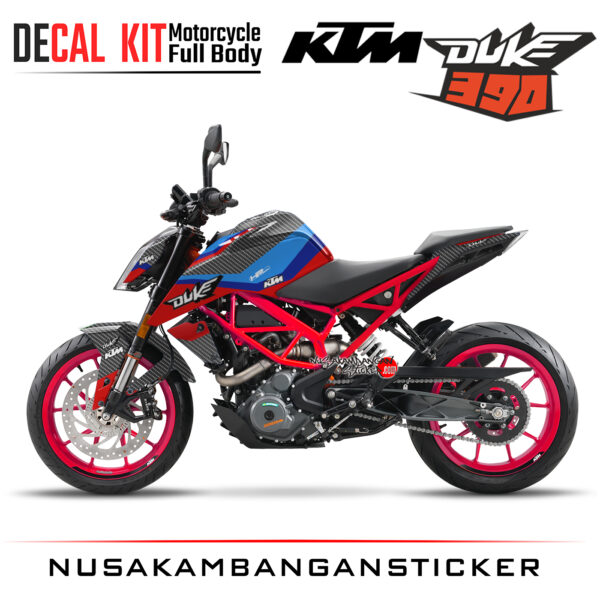 Decal Kit Sticker KTM Duke 390 Motosport Decals Modification KTM Safety Bike