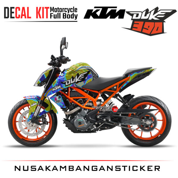 Decal Kit Sticker KTM Duke 390 Motosport Decals Modification Spesial Continent 02