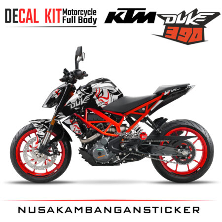 Decal Kit Sticker KTM Duke 390 Motosport Decals Modification Spesial Livery Kabuki 01
